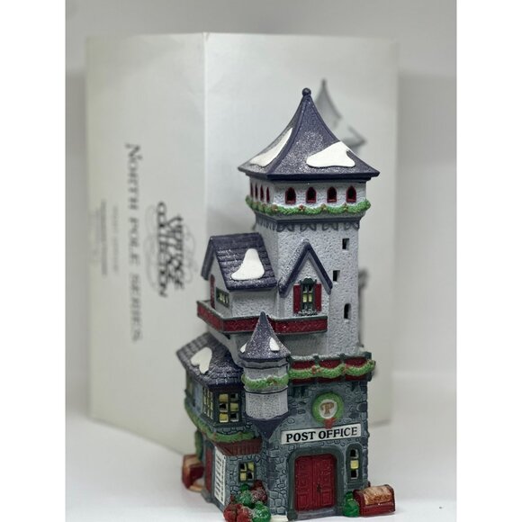 VTG Department 56 North Pole Series Post Office #56235 with Box NO LIGHTS